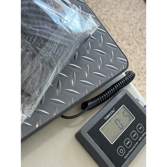 Maurices Top Size 1X Striped Short Sleeve Button Up Tie Front Navy Blue Gray - Picture 9 of 9